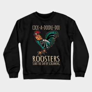 Vintage Morning Farm Rooster Crewneck Sweatshirt